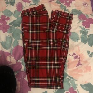 ZARA plaid leggings